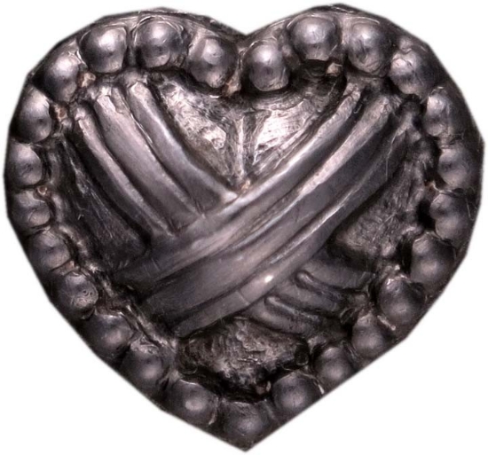 Picture of Impression Die Beaded & Banded Heart