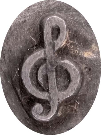 Picture of Impression Die Shot Plate Small Treble Clef