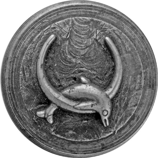 Picture of Impression Die Dolphin Jumping Through Hoop