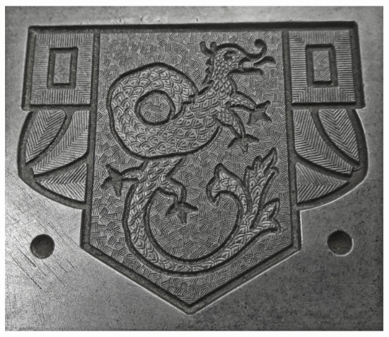 Picture of Enamel Stamping Dragon Crest