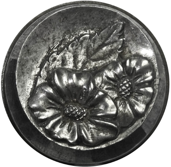 Picture of Impression Die Bevelled Floral Button