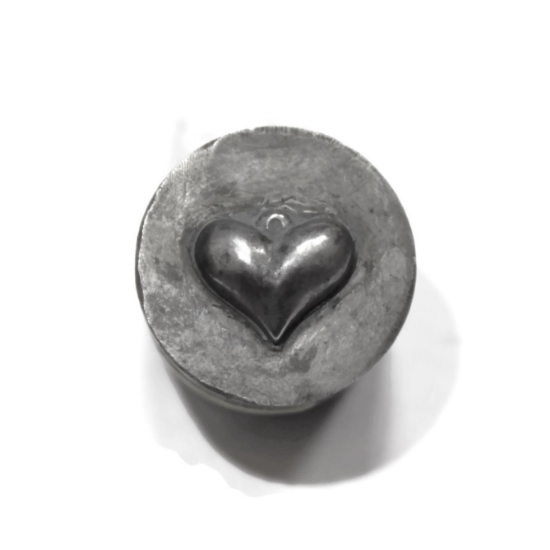 Picture of Impression Die Bubble Heart Charm