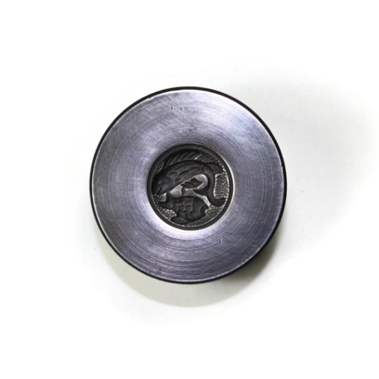 Picture of Pisces Zodiac Button Silver Stamping
