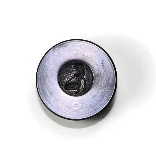 Picture of Gemini Zodiac Button Silver Stamping