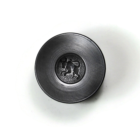 Picture of Sterling Silver Stamping "Taurus Zodiac Button"