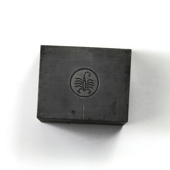 Picture of Minimalist Scorpio Silver Stamping