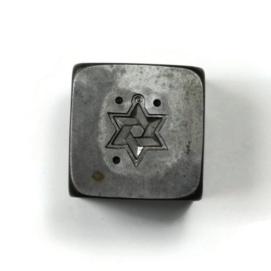 Picture of Deco Star of David Silver Stamping