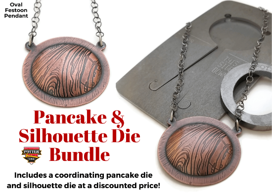 Picture of Pancake & Silhouette Die Bundle: Oval Festoon Pendant