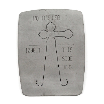 Show details for Pancake Die 1006.1 Detailed Cross Picture of Pancake Die 1006.1 Detailed Cross