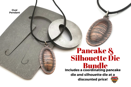Picture of Pancake & Silhouette Die Bundle: Oval Pendant