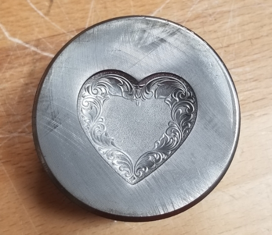 Picture of Impression Die Large Engraved Heart