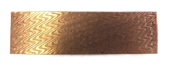 Picture of Smooth Waves Copper Patterned Sheet - CFW082