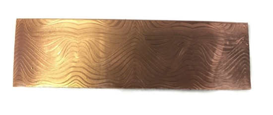 Picture of Psychedelic Waves  Copper Patterned Sheet - CFW083