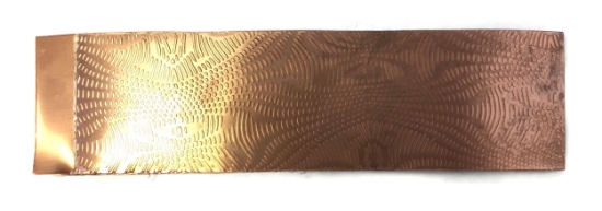 Picture of Moire Pattern Copper Patterned Sheet- CFW085