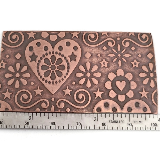 Picture of Pattern Plate RMP107 Folk Art Hearts