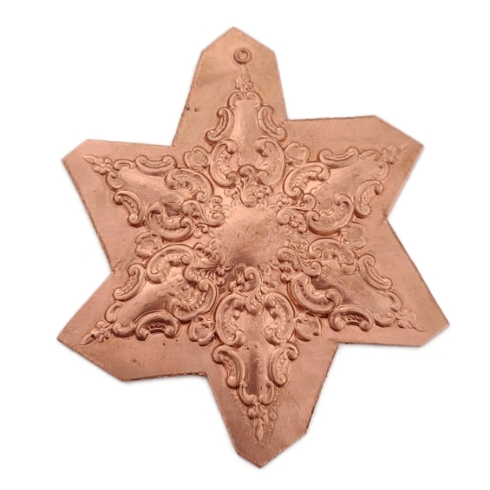 Picture of Copper Stamping Snowflake Ornament 1