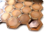 Picture of DISCONTINUED Copper Pop-Out Blanks 1" Hexagon - 20 Gauge