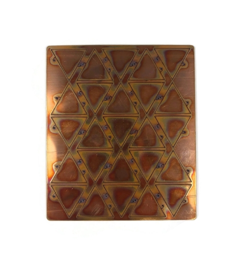 Picture of DISCONTINUED Copper Pop-Out Blanks 1" Triangle - 20 Gauge
