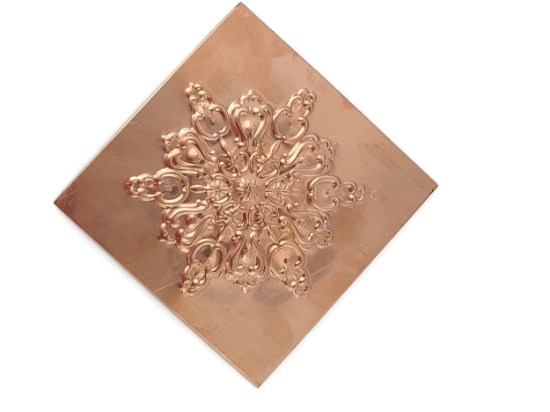 Picture of Copper Stamping Snowflake Ornament 2
