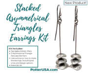 Picture of Stacked Asymmetrical Triangles Earrings Kit