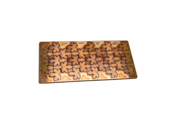 Picture of DISCONTINUED Copper Pop-Out Blanks 1/2" Fall Leaf A 20 Gauge