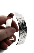 Picture of Silver Plated Cuff Bracelet - Ladder Leaves