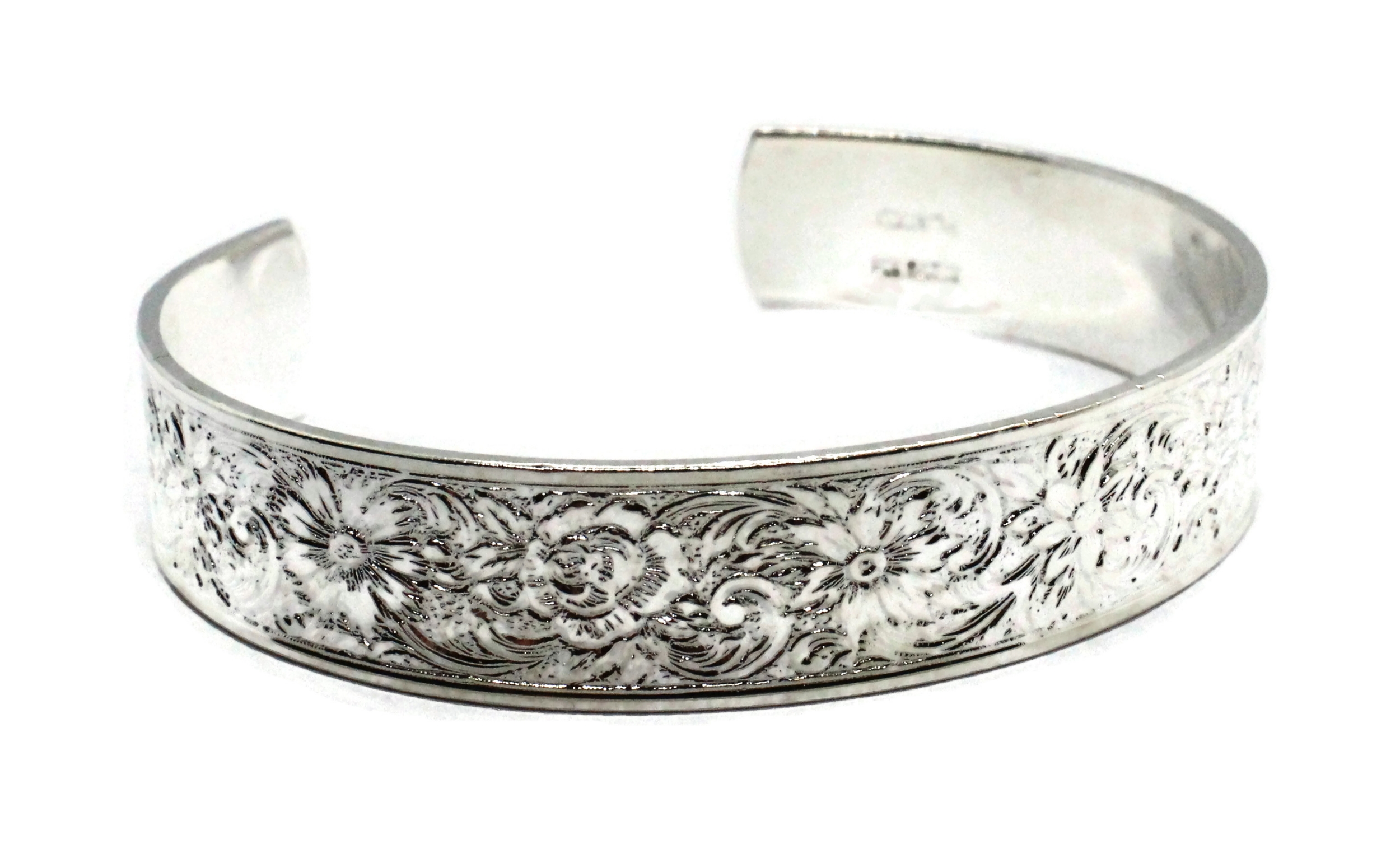 Potter USA - Fine Tools. Silver Plated Cuff Bracelet - Spring Garden