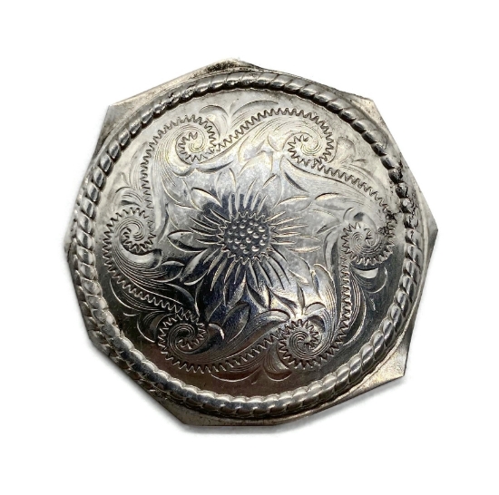 Picture of Silver Stamping "Engraved Sunflower Concho"