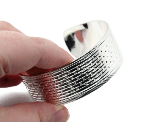 Picture of Silver Plated Cuff Bracelet - Brick and Mortar