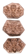 Picture of Copper Stamping "Triple 4-Leaf Clovers" (3 for $15!)