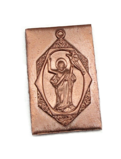 Picture of Copper Stamping "Saint Charm" (3 for $10!)