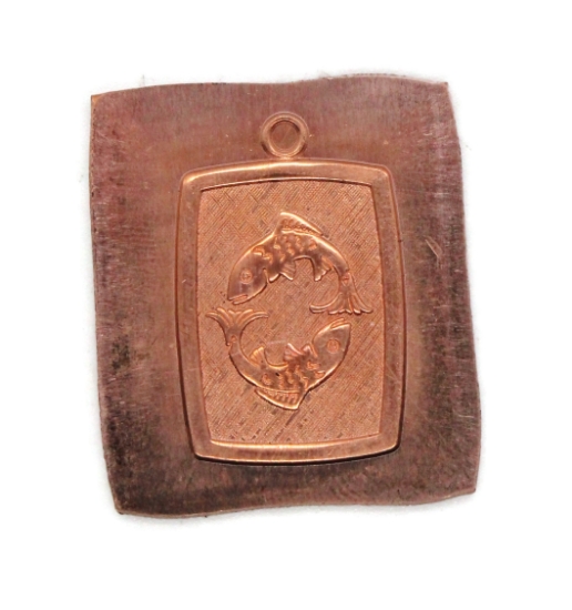 Picture of Copper Stamping "Pisces" (3 for $10!)