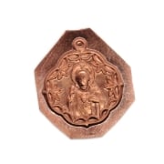 Picture of Copper Stamping "Leafy Quatrefoil Jesus" (3 for $10!)