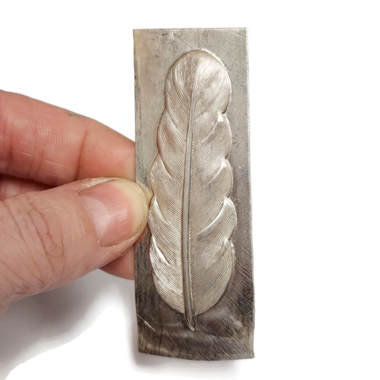 Picture of Silver Stamping "Large Feather"