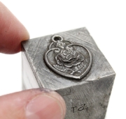 Picture of Impression Die Heart Rose Pendant