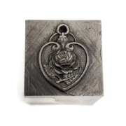 Picture of Impression Die Heart Rose Pendant