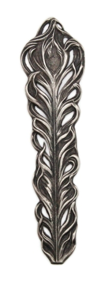 Picture of Sterling Silver Stamping "Large Peacock Feather"