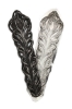 Picture of Sterling Silver Stamping "Large Peacock Feather"