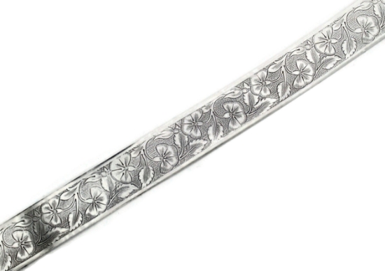 Picture of Decorative Leaf Sterling Silver Strip CFW267