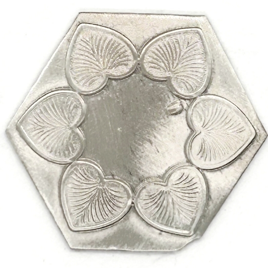 Picture of Sterling Silver Stamping “Heart Petals”