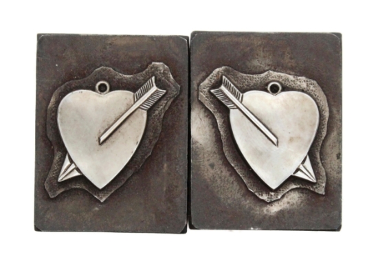 Picture of Impression Die Mirrored Pierced Hearts