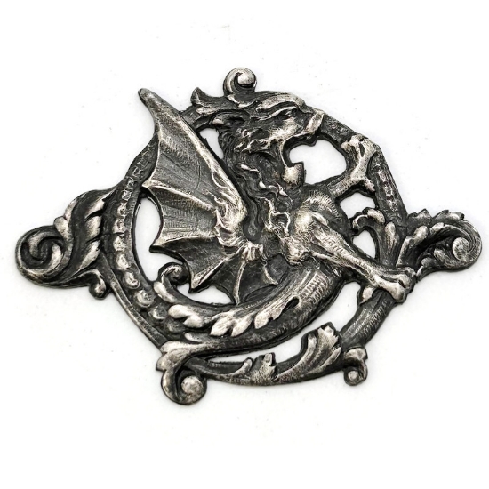 Picture of Sterling Silver Stamping “Circular Dragon”