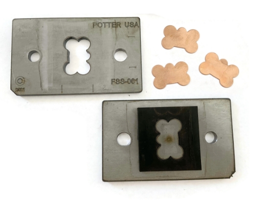 Picture of FSS (Fast Stamping System) Die Set FSS-061 Dog Bone with Hole Tab