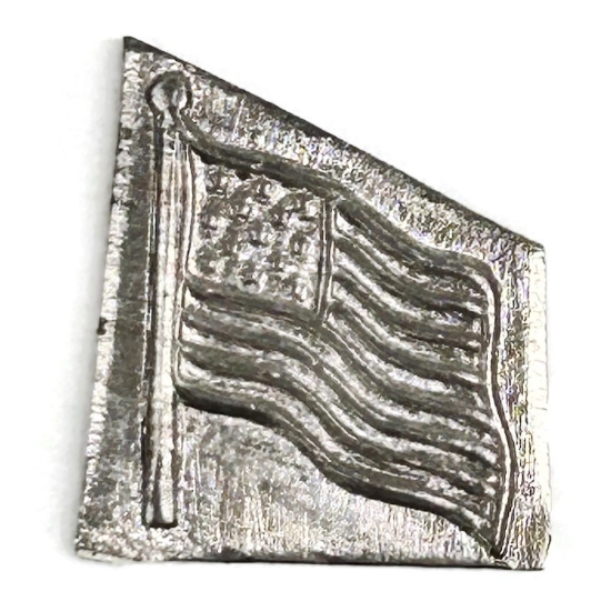 Picture of Sterling Silver Stamping "American Flag"
