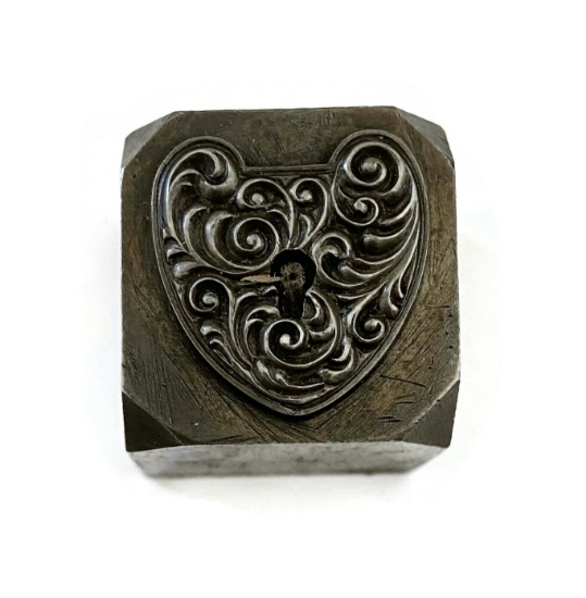 Picture of Impression Die Scrolled Heart Padlock