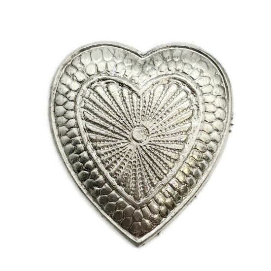 Picture of Sterling Silver Stamping "Detailed Heart"