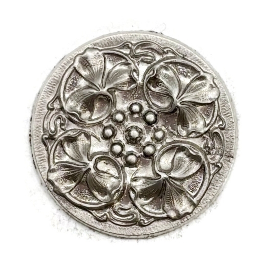 Picture of Sterling Silver Stamping Flower Button