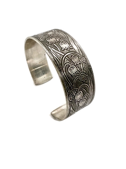 Picture of Lillies of the valley sterling cuff
