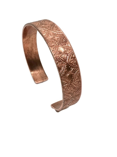 Picture of Diamond floral copper cuff