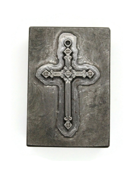 Picture of Impression Die Skinny Gothic Crucifix